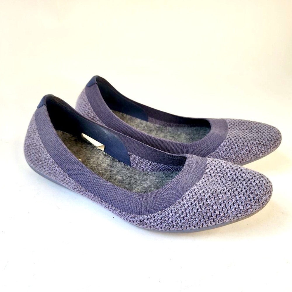 Allbirds Tree Breezers Ballet Flats Mist Dark Gray Sole 8.5